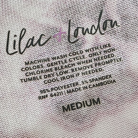 Lilac & London Medium Purple Tie Dye Sweatshirt - Picture 3 of 3